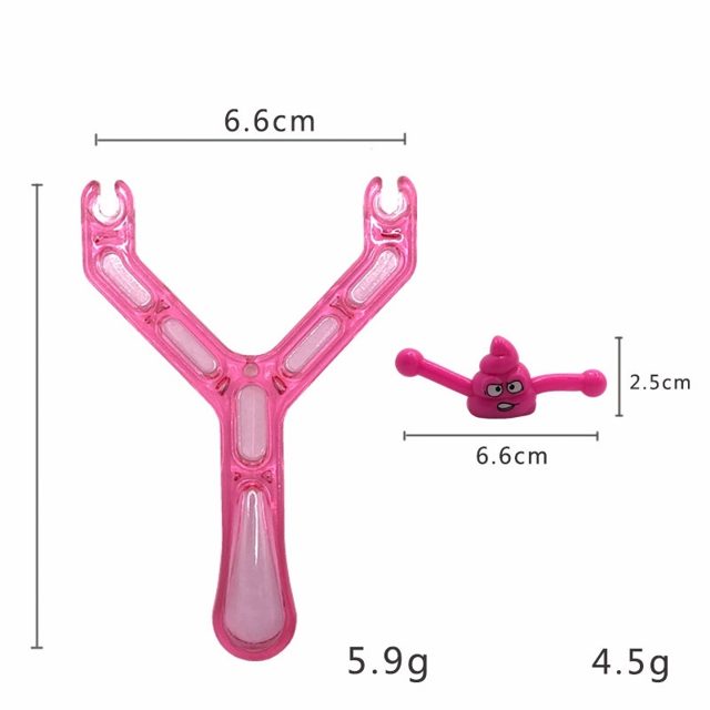 Pink Poop Emoji Flyer & Slingshot Set