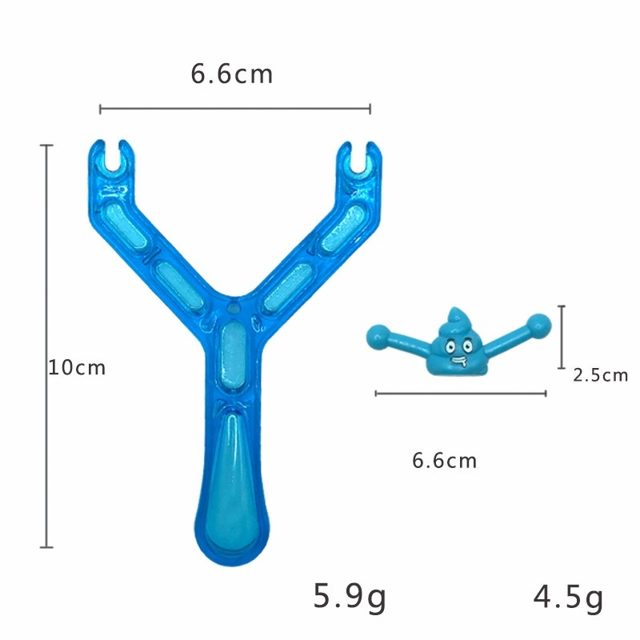 Glitter Blue Slingshot Launcher