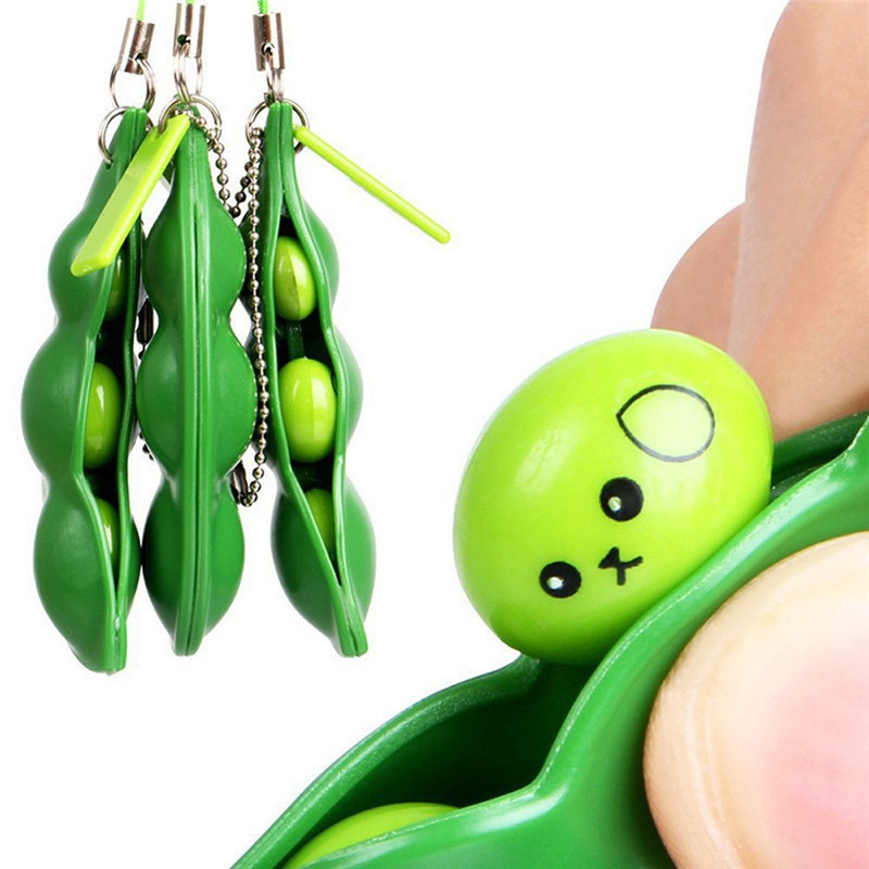 Pop-a-Pea Edamame Keychain
