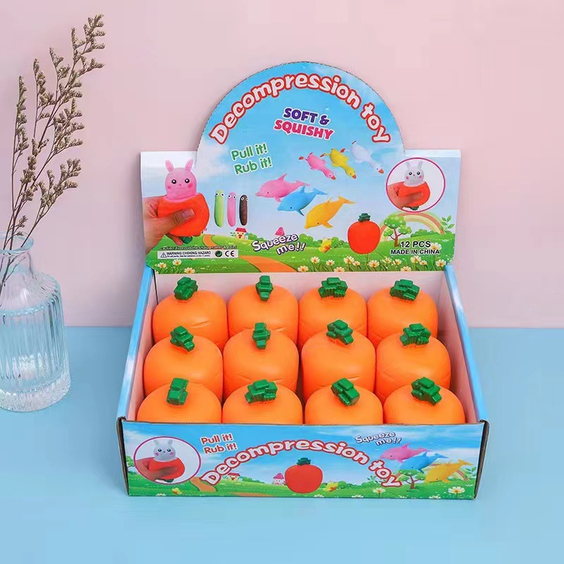 Peek-A-Boo Carrot Bunny Squishy — photo 3