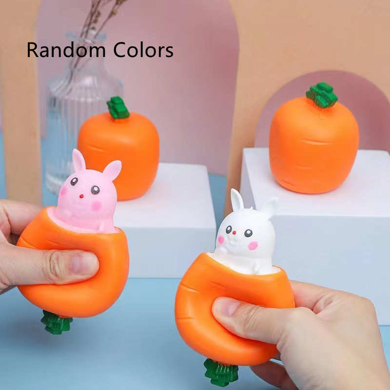Peek-A-Boo Carrot Bunny Squishy — photo 5