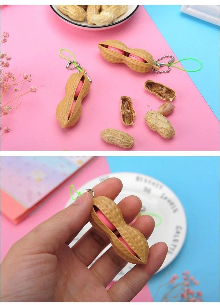 Pop-A-Bean Peanut Keychain — photo 3