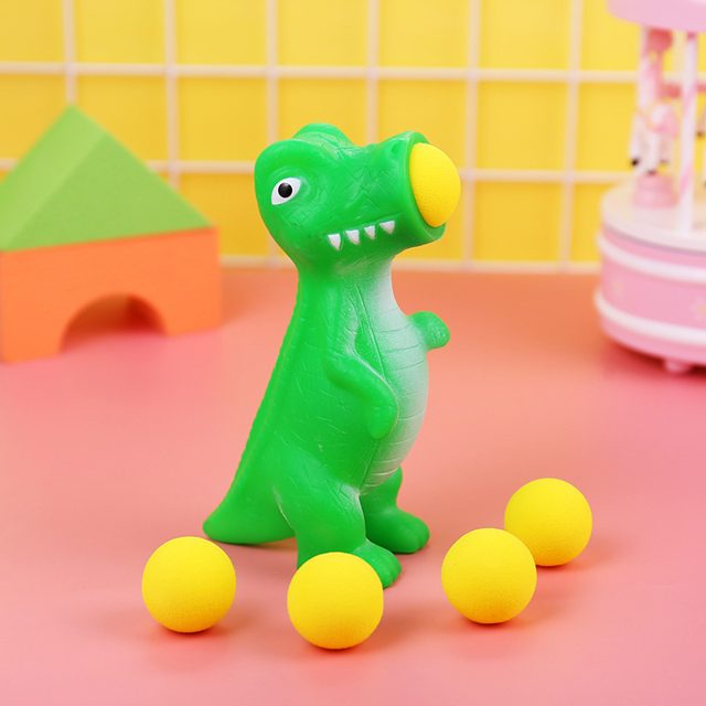 Green Dino Ball Popper