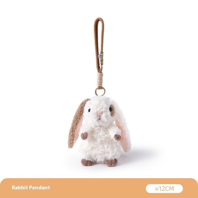 Fuzzy Lop Bunny Keychain