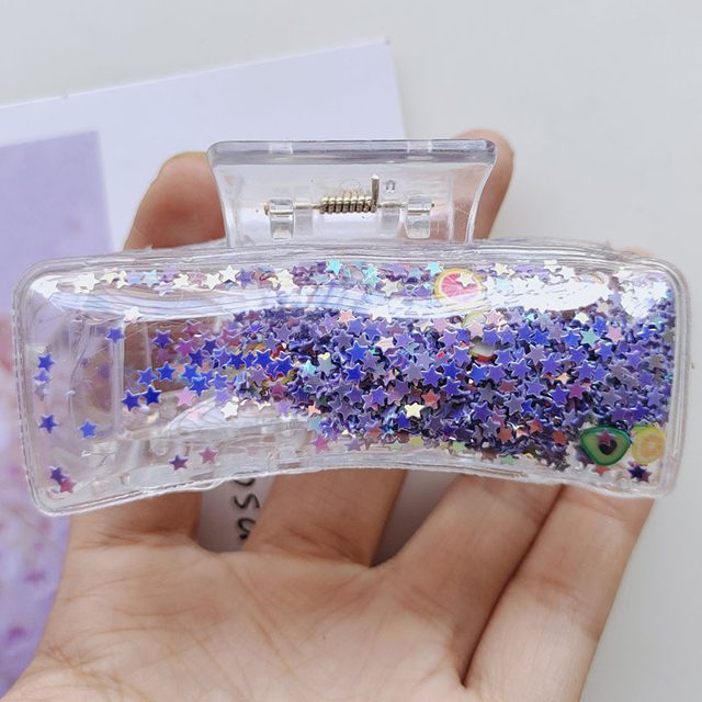 Glitter Liquid Star Hair Claw — photo 2