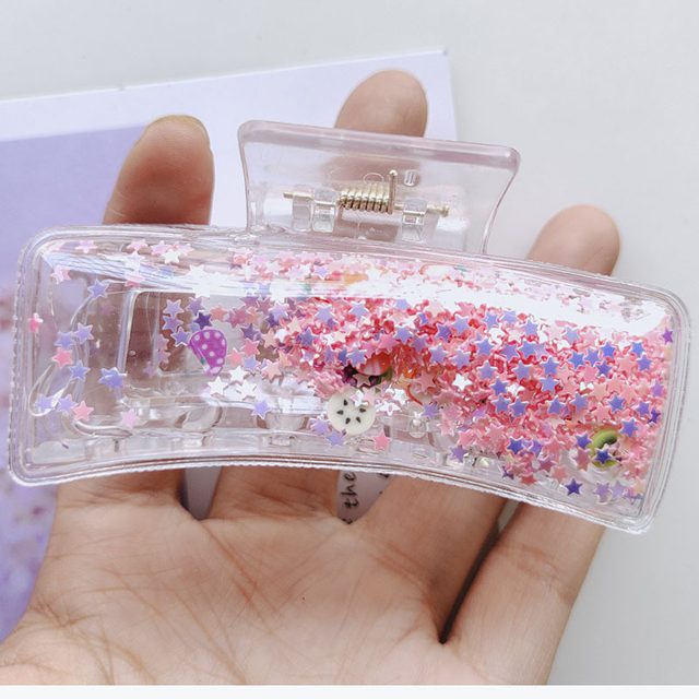 Glitter Liquid Star Hair Claw — photo 4