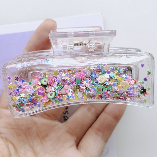 Glitter Liquid Star Hair Claw — photo 5