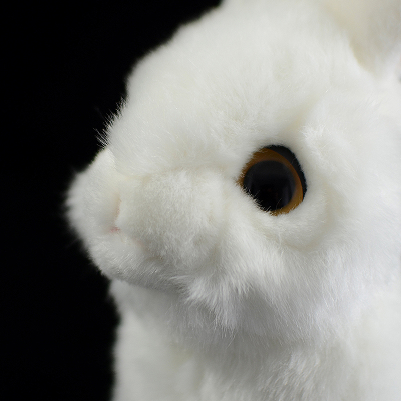 Lifelike Snowy White Bunny Plush โ photo 3