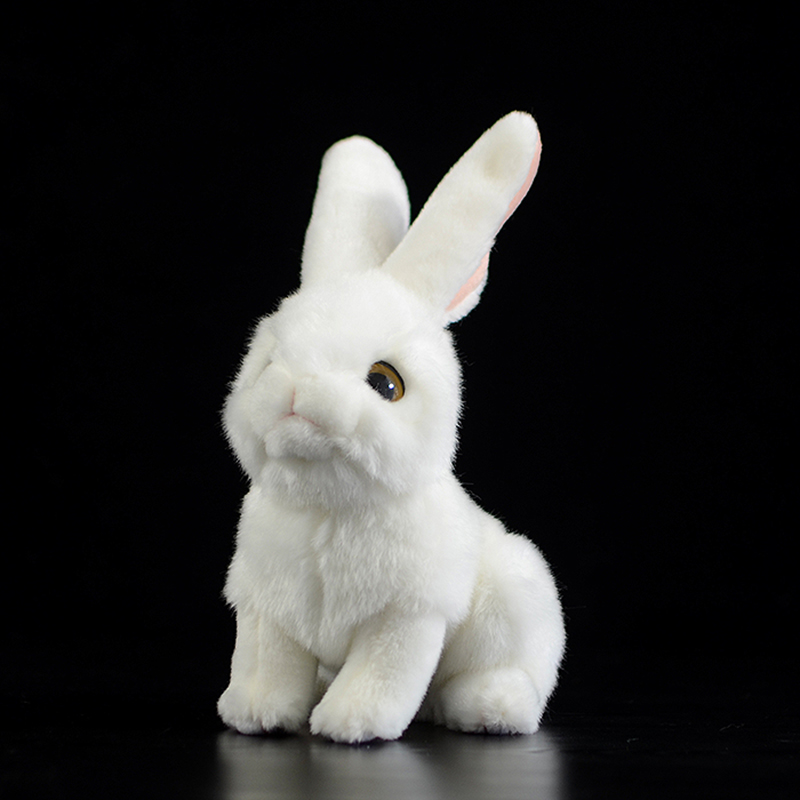 Lifelike Snowy White Bunny Plush โ photo 4
