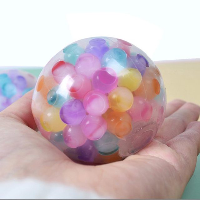 Rainbow Water Bead Squish Ball