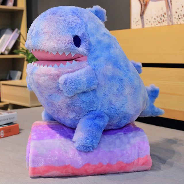 Tie-Dye Dino 2-in-1 Plush & Blanket — photo 2