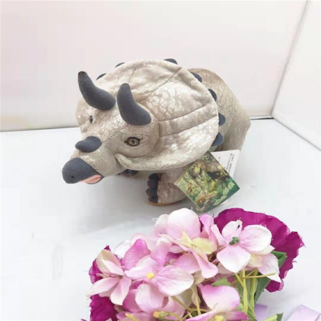 Grey Triceratops Plush