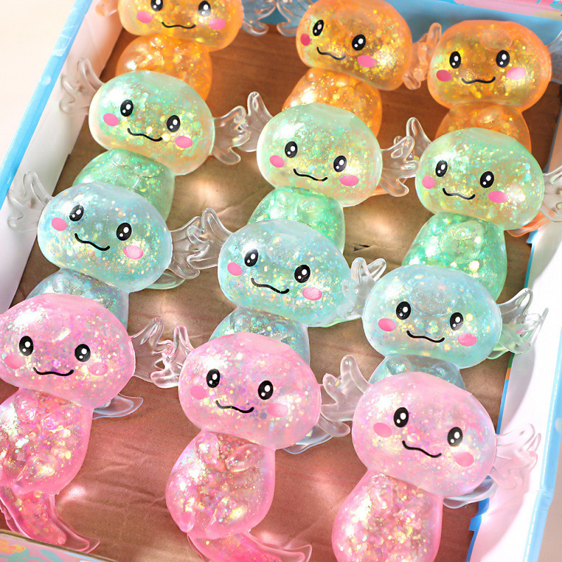 Glitter Axolotl Squishy Squad — photo 3