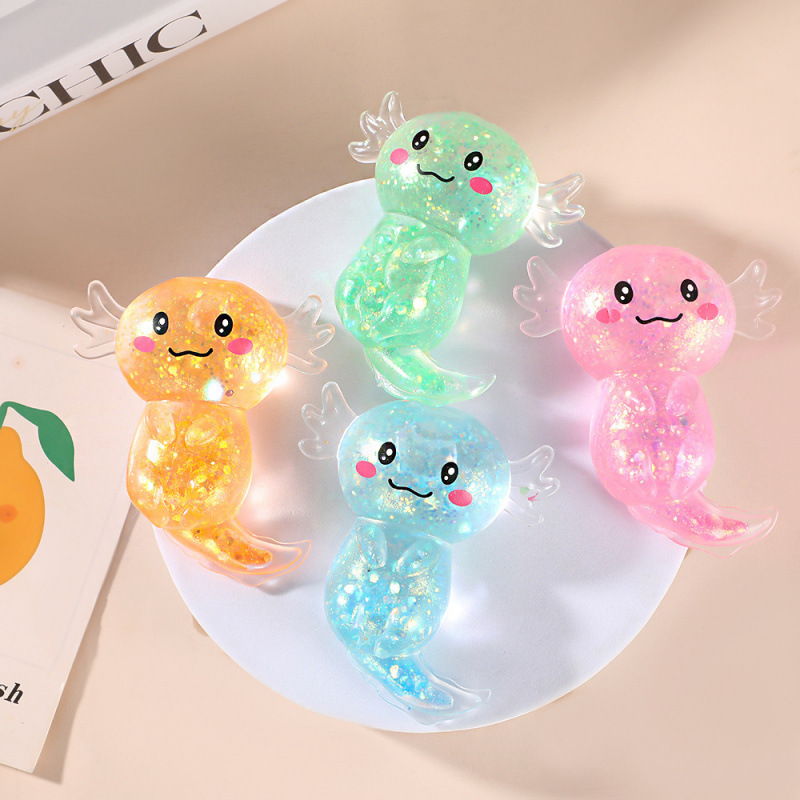 Glitter Axolotl Squishy Squad — photo 5