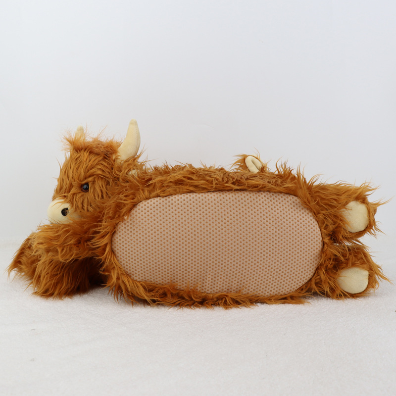 Highland Coo Fuzzy Cow Slippers โ photo 3