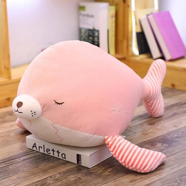 Sleepy Sea Lion Cuddle Pillow Plush โ photo 2