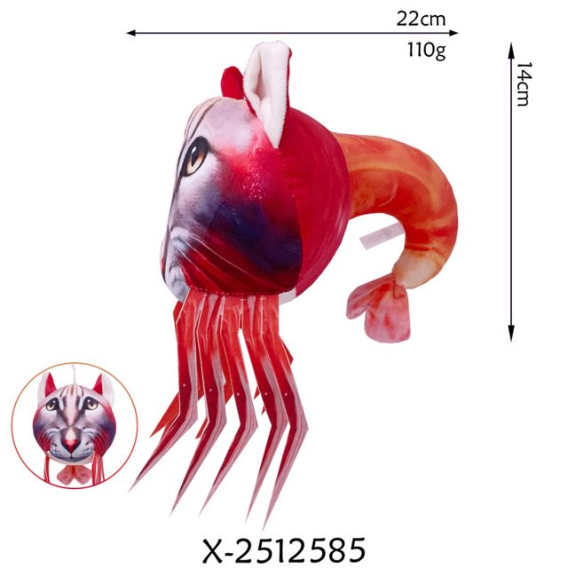 Shrimp Cat Cursed Hybrid Plush