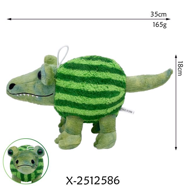 Melon-Gator the Watermelon Croc Plush