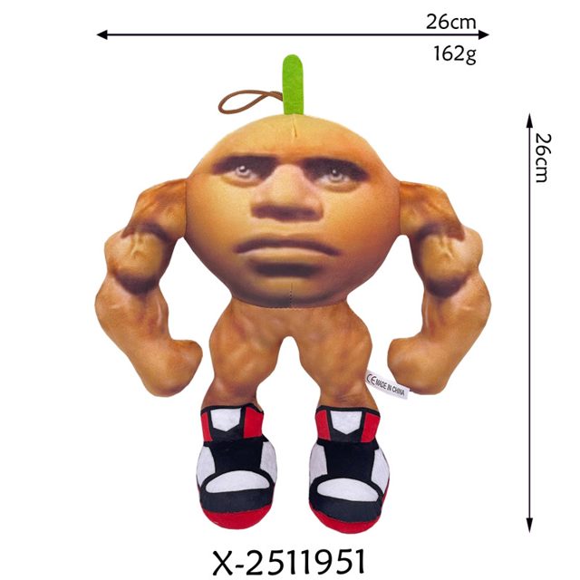 Buff Orange Meme Plush (No Logo)