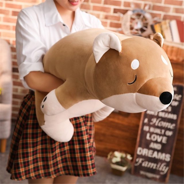 Sleepy Shiba Inu Loaf Pillow Plush — photo 2