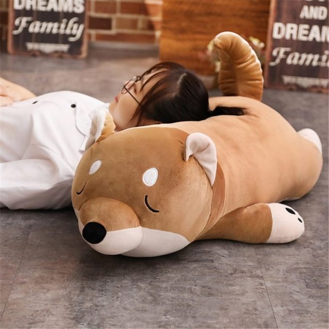 Sleepy Shiba Inu Loaf Pillow Plush — photo 4
