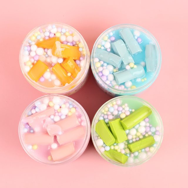 Cotton Candy Foam Bead Slime