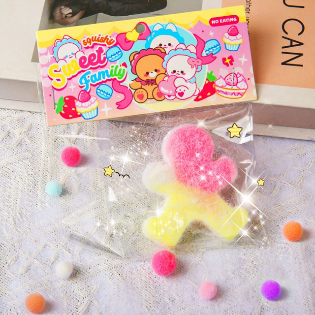 Fuzzy Gingerbread Buddy Squishy
