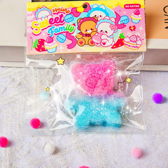 Fuzzy Bear Duo Squishy Set