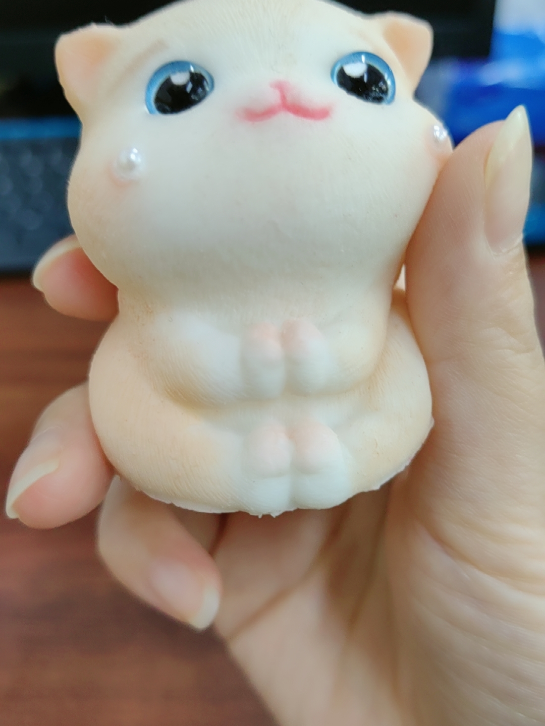 Teary-Eyed Fuzzy Kitten Squishy — photo 5