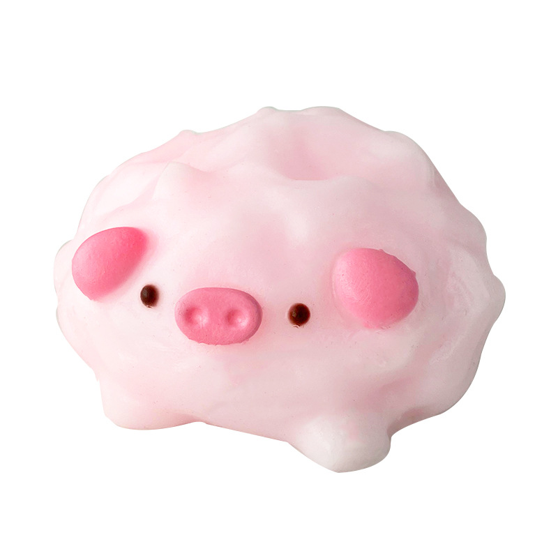 Bubbly Pink Piggy Grape Squish Ball