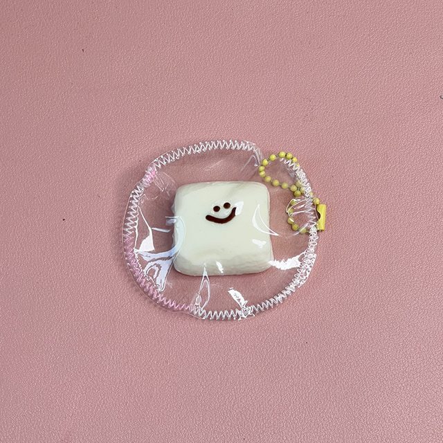 Smiley Marshmallow Squishy Charm