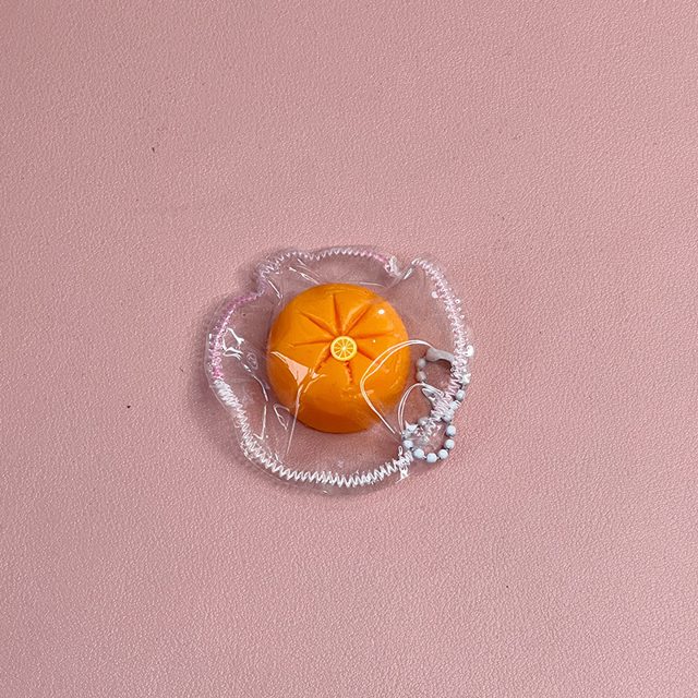Juicy Little Orange Squishy Charm