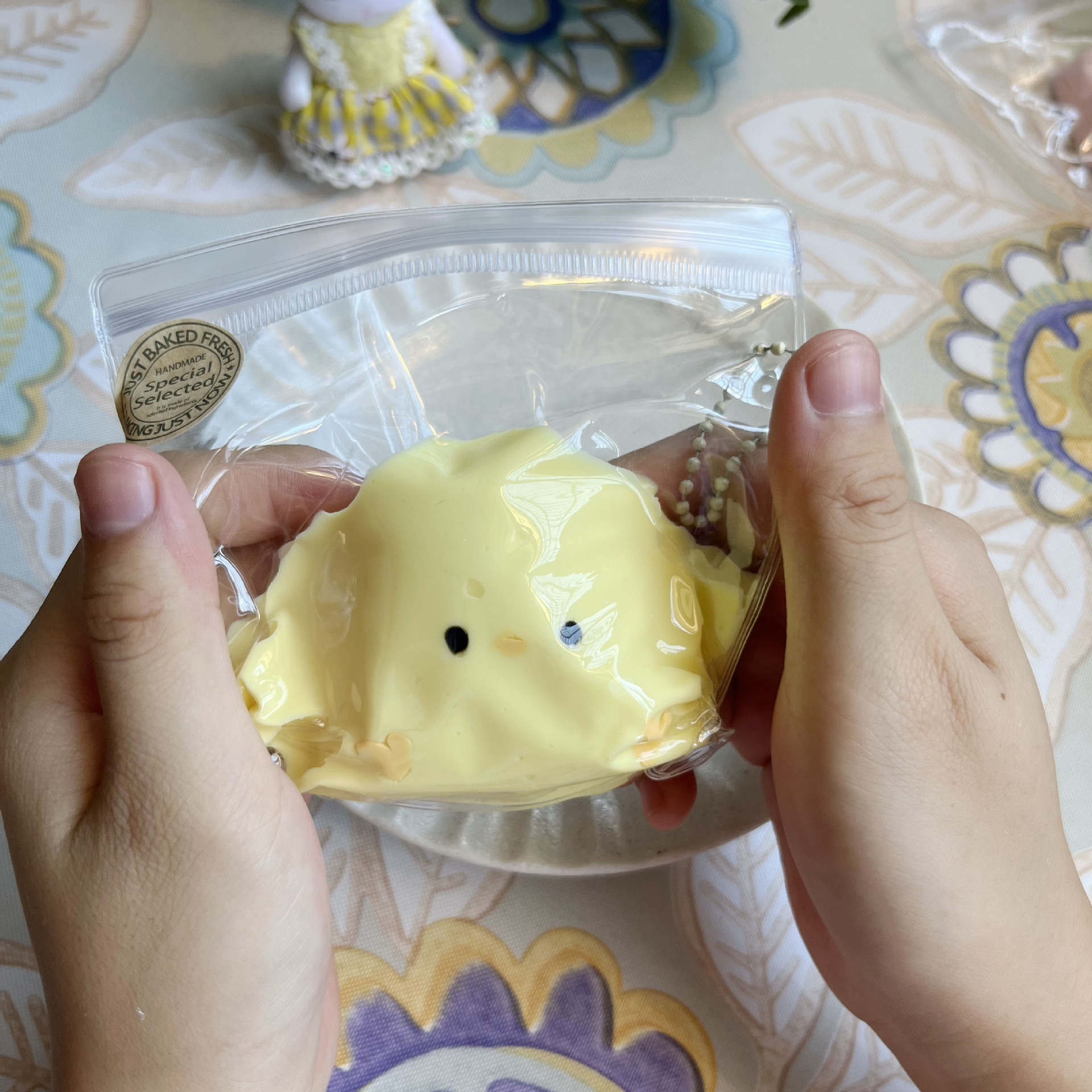 Baby Chick Squishy Keychain — photo 2
