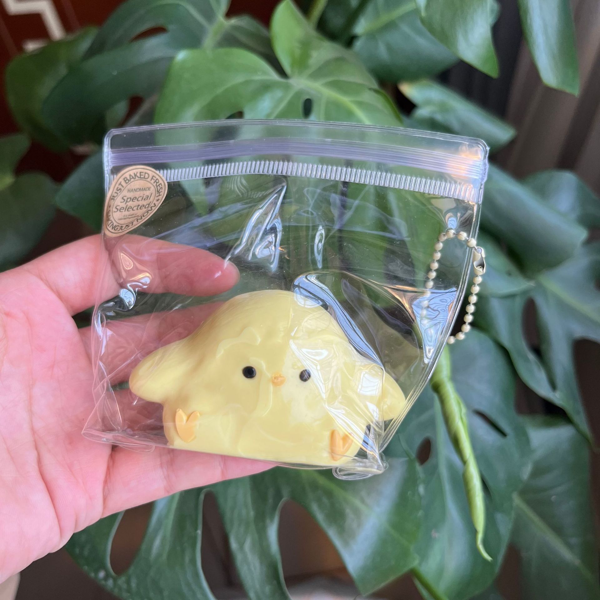 Baby Chick Squishy Keychain — photo 3