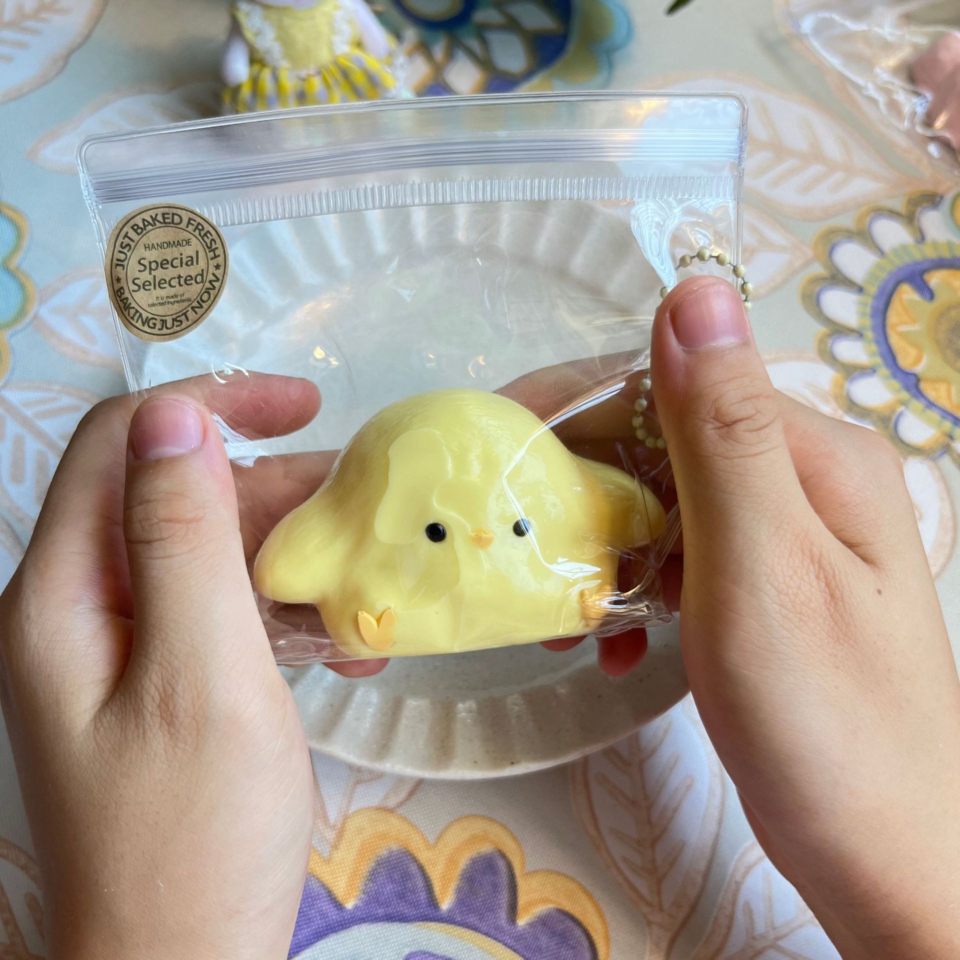 Baby Chick Squishy Keychain — photo 5