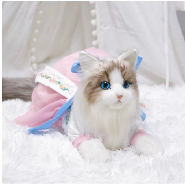 Pink Hanfu Ragdoll Cat Plush