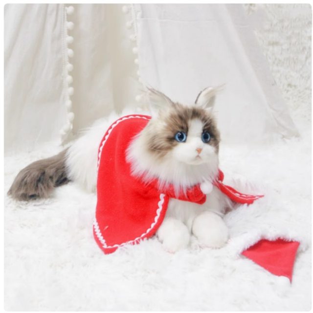 Red Cape Ragdoll Cat Plush