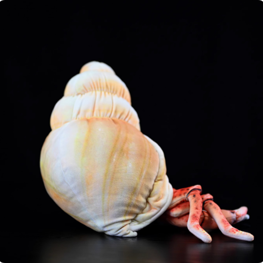Realistic Hermit Crab In Spiral Shell Plush — photo 2