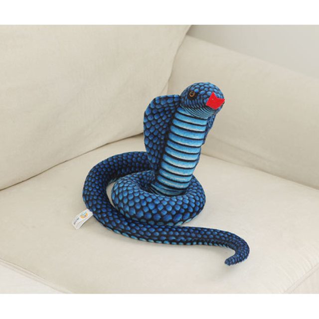 Coiled Cobra Snake Plush