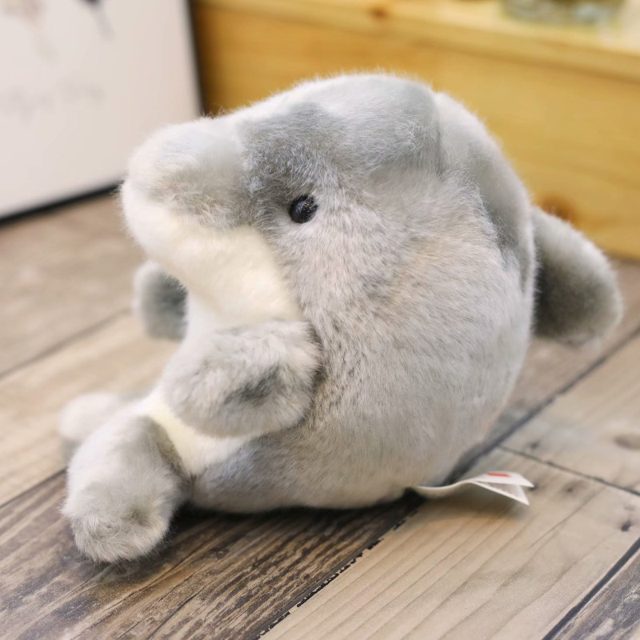 Chubby Grey Dolphin Plush