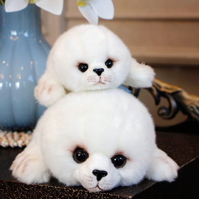 Fluffy Baby Seal Plush โ photo 2