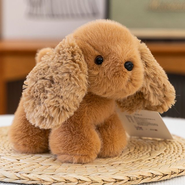 Floppy-Ear Golden Puppy Plush