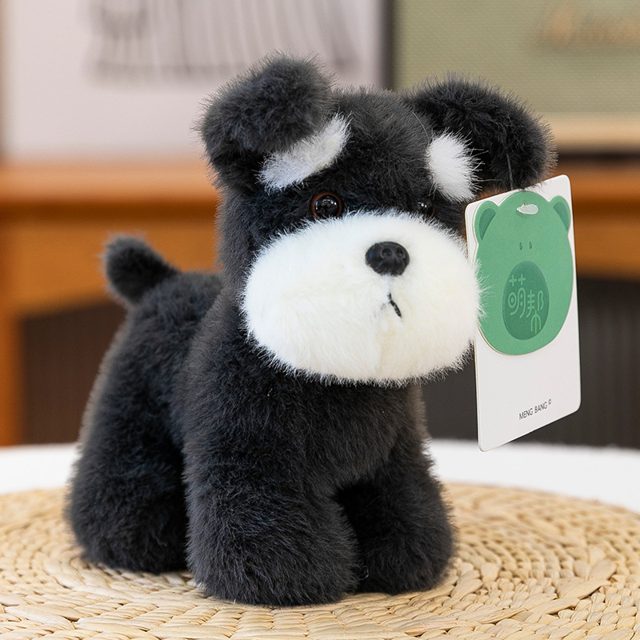 Whiskery Schnauzer Puppy Plush