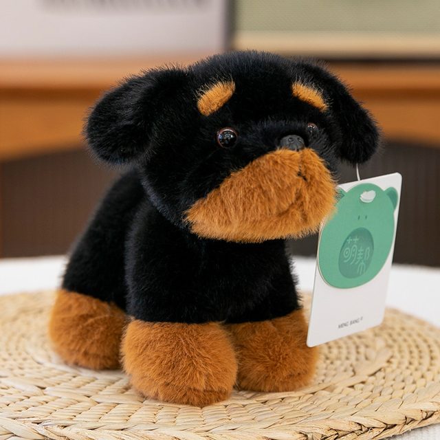 Tiny Rottweiler Puppy Plush