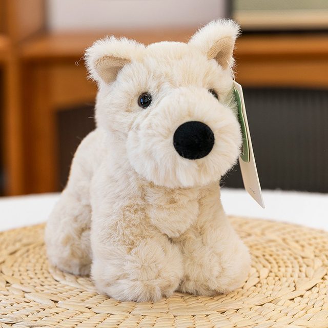 Fluffy Westie Puppy Plush