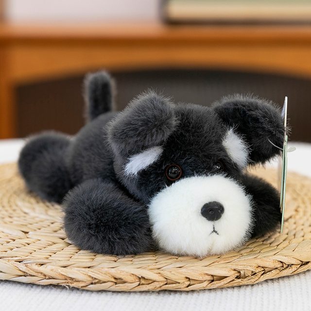 Sleepy Schnauzer Puppy Plush