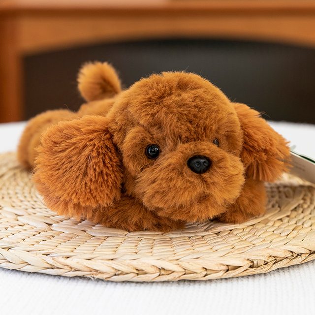 Sleepy Teddy Poodle Puppy Plush
