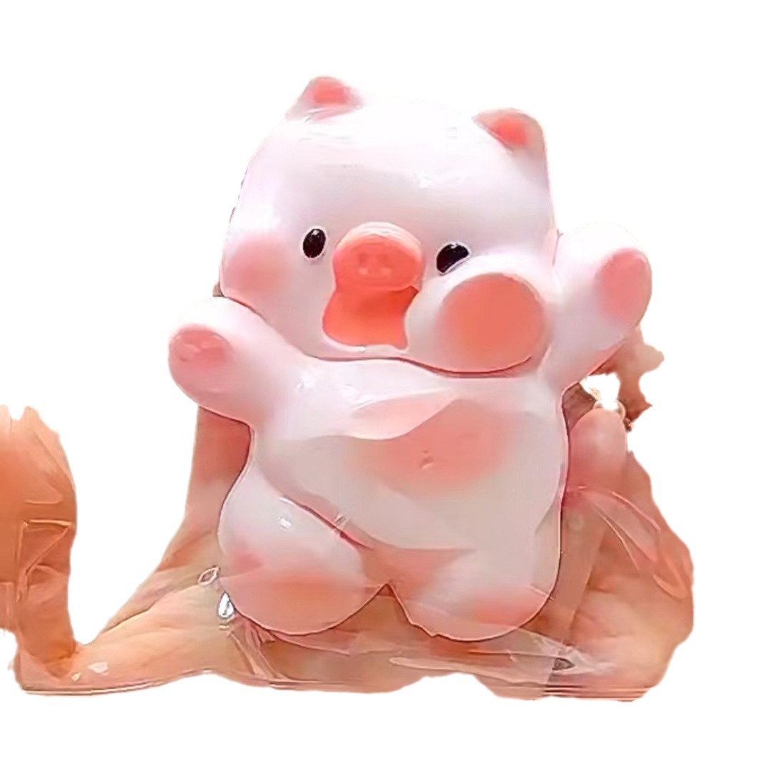 Bagged Pink Piggy Pinch Squishy