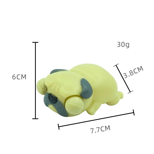 Pop-Eye Sleepy Pug Squishy (Buttercream)