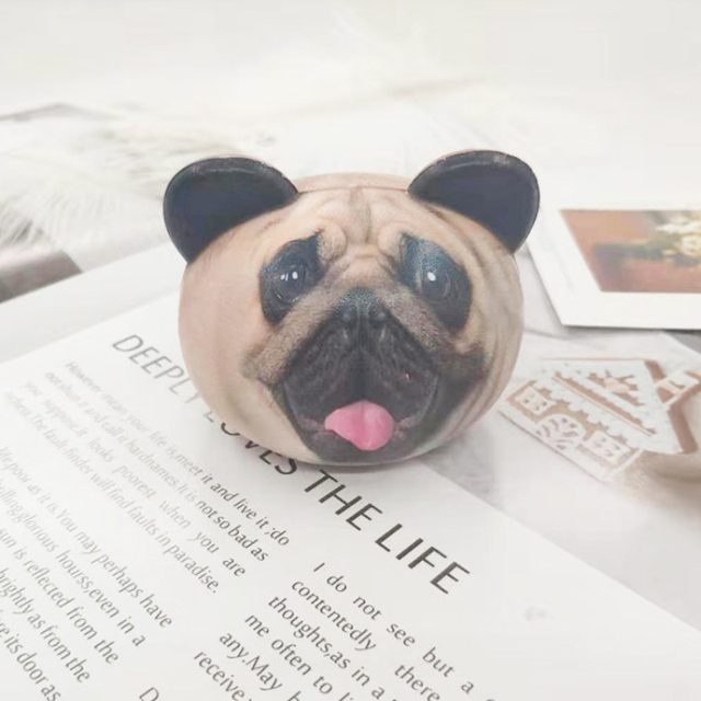 Squishy Pug Face Ball